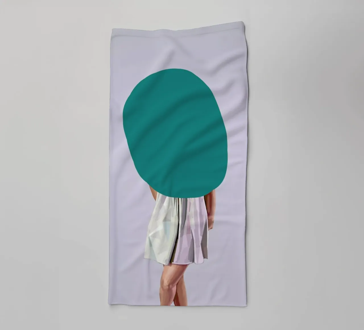 Turquoise badhanddoek van Tapio Mömmö