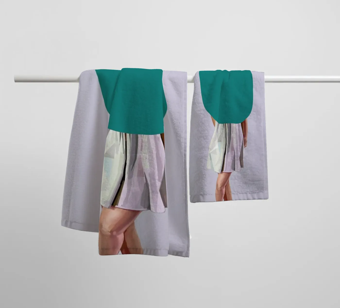Turquoise towel by Tapio Mömmö