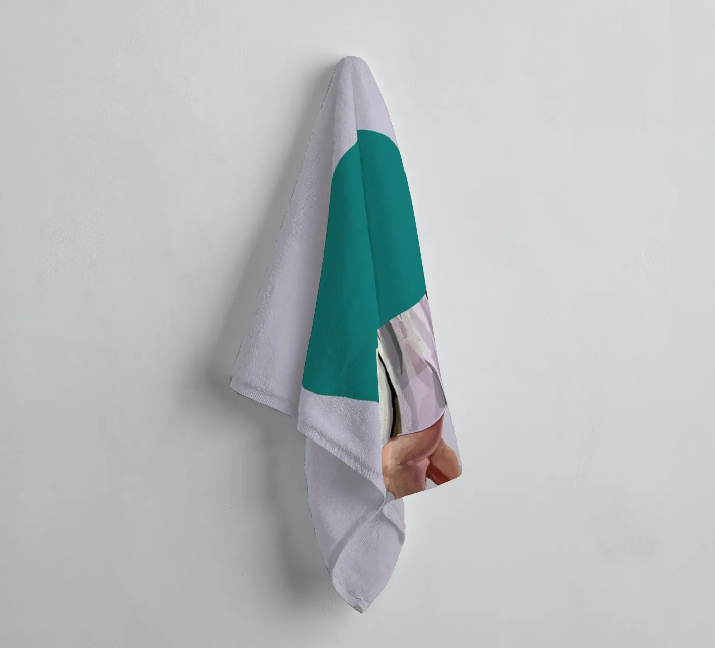 Turquoise towel by Tapio Mömmö