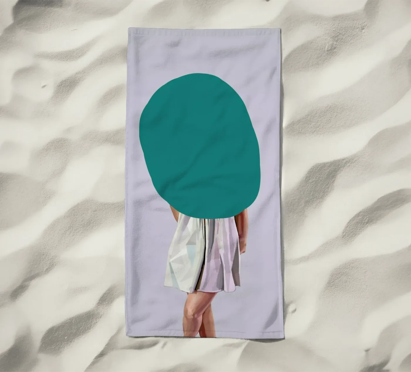 Turquoise strandhanddoek van Tapio Mömmö