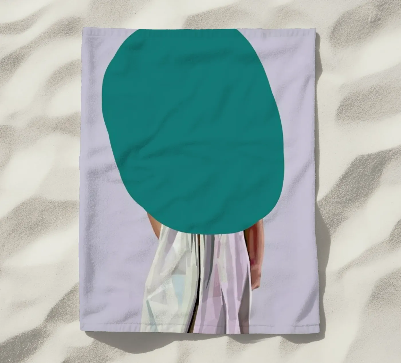 Turquoise strandhanddoek van Tapio Mömmö