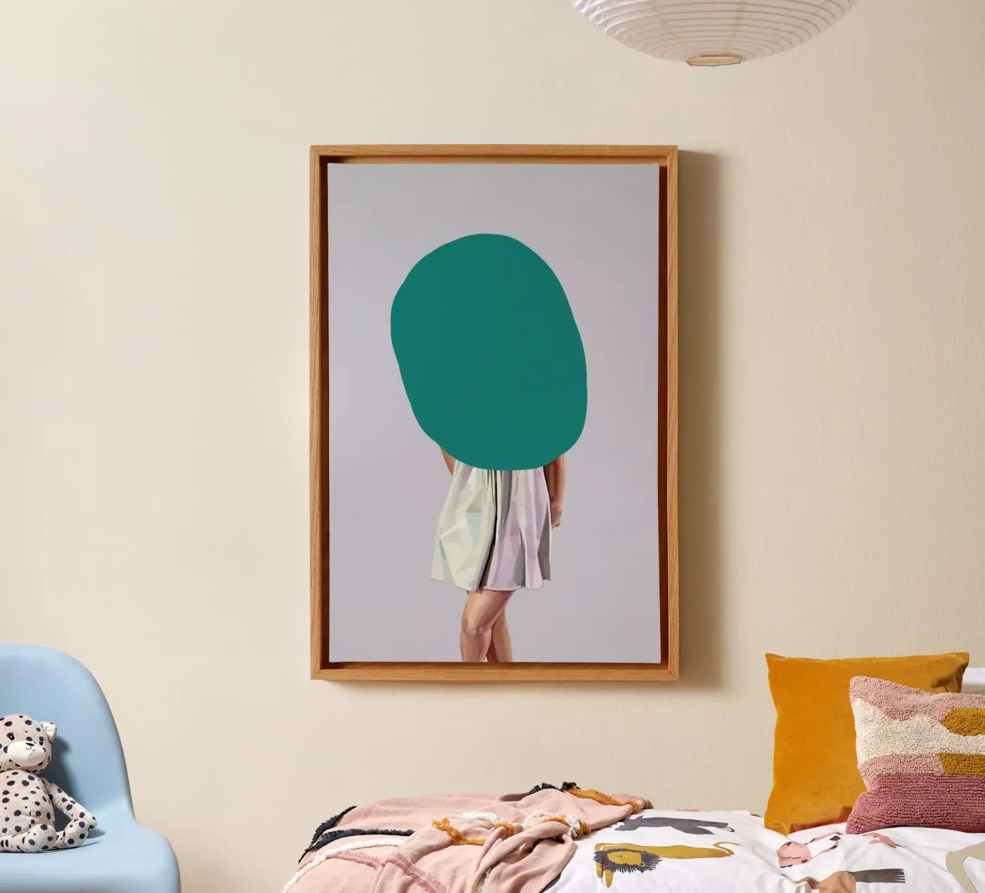 Turquoise canvas van Tapio Mömmö