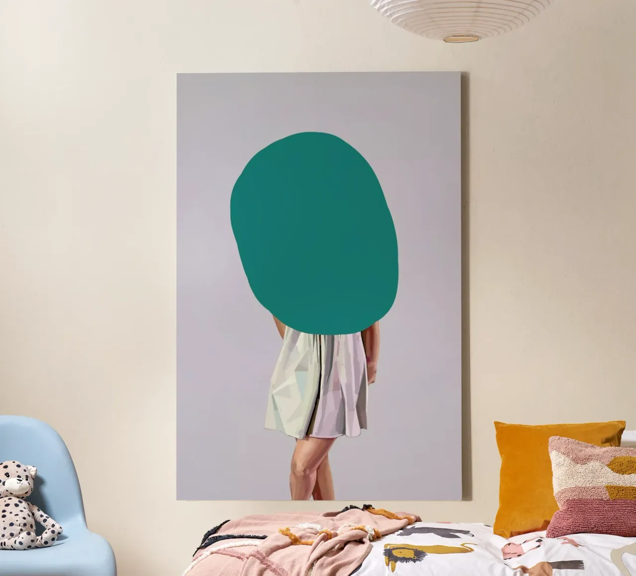 Turquoise Leinwand von Tapio Mömmö