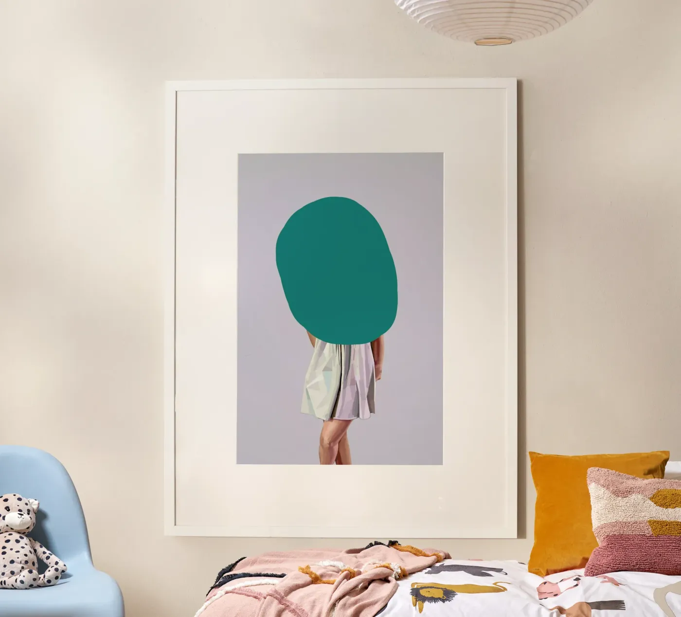 Turquoise poster by Tapio Mömmö