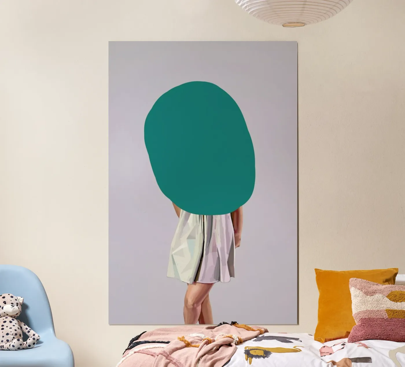 Turquoise poster by Tapio Mömmö