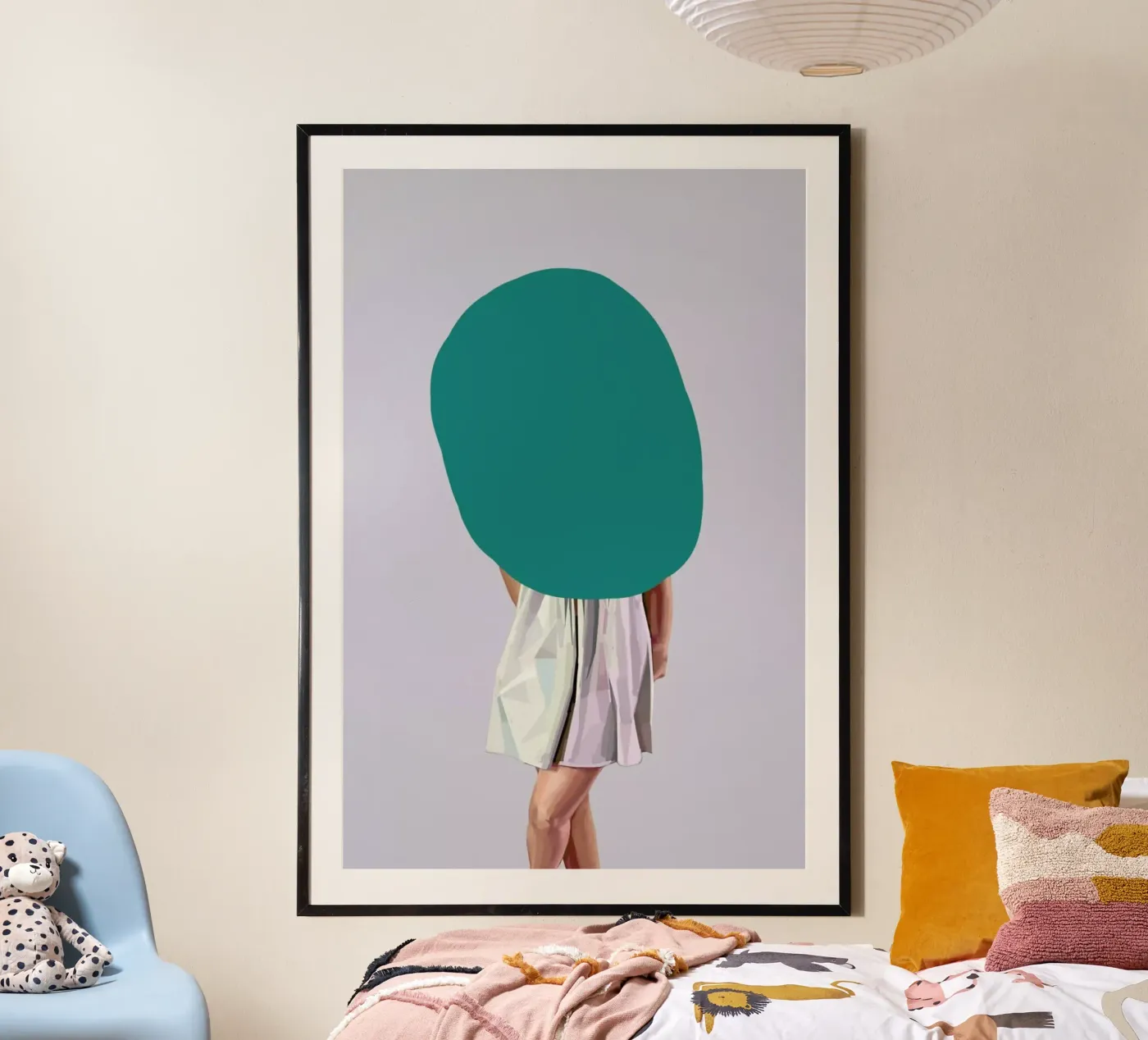 Turquoise poster by Tapio Mömmö