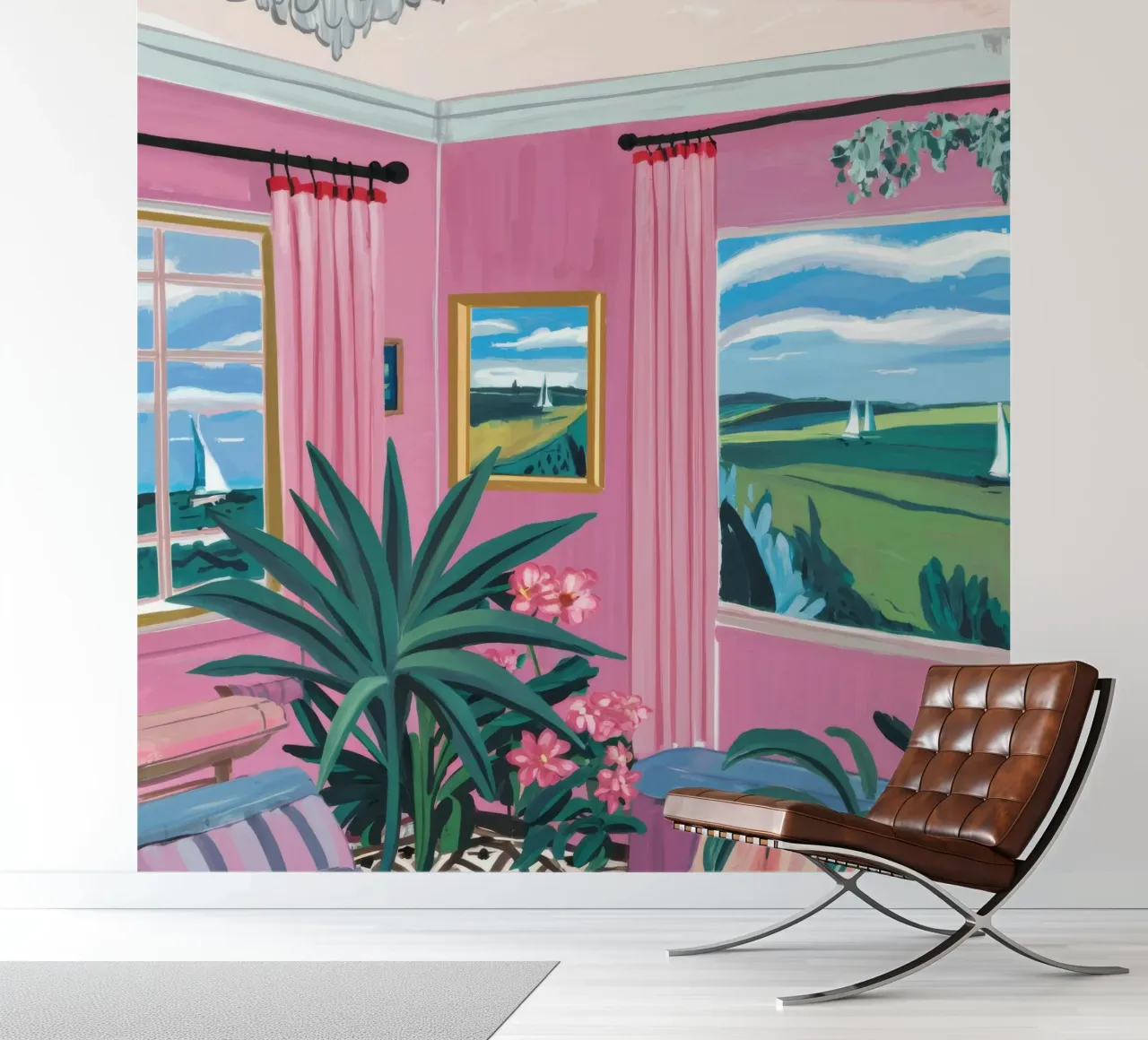 Pastel Hills Window photo wallpaper by Chroma Haven