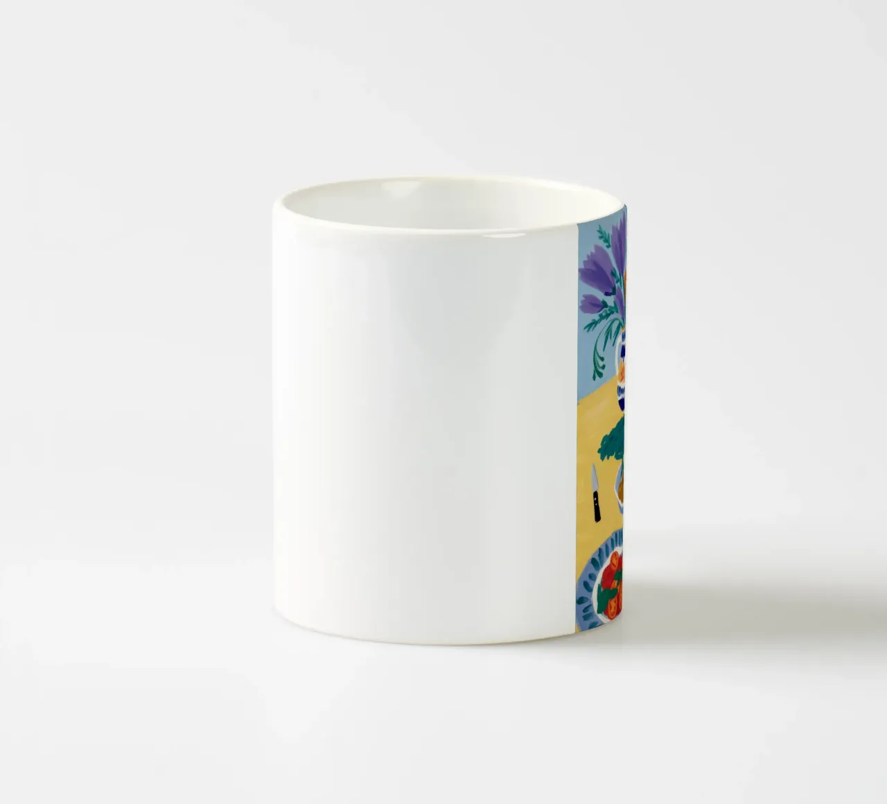 Frühstück Blütentisch Keramik Tasse von Paez Harmony