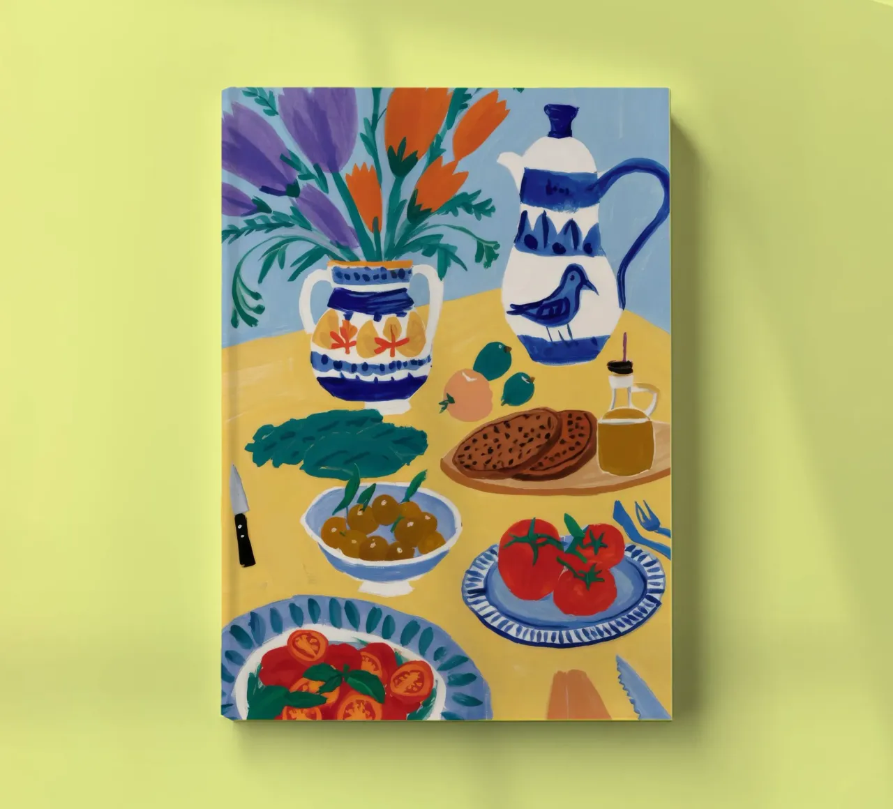 Breakfast Bloom Table notebook by Paez Harmony
