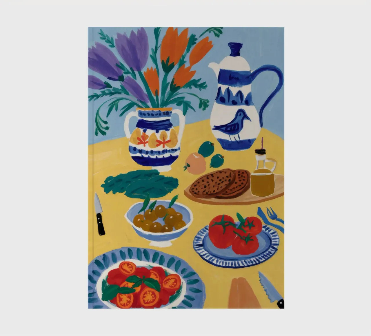 Breakfast Bloom Table notebook by Paez Harmony