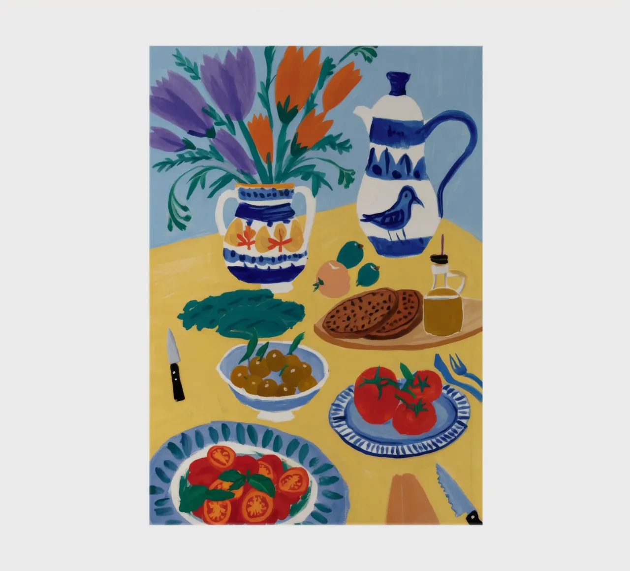 Breakfast Bloom Table notebook by Paez Harmony