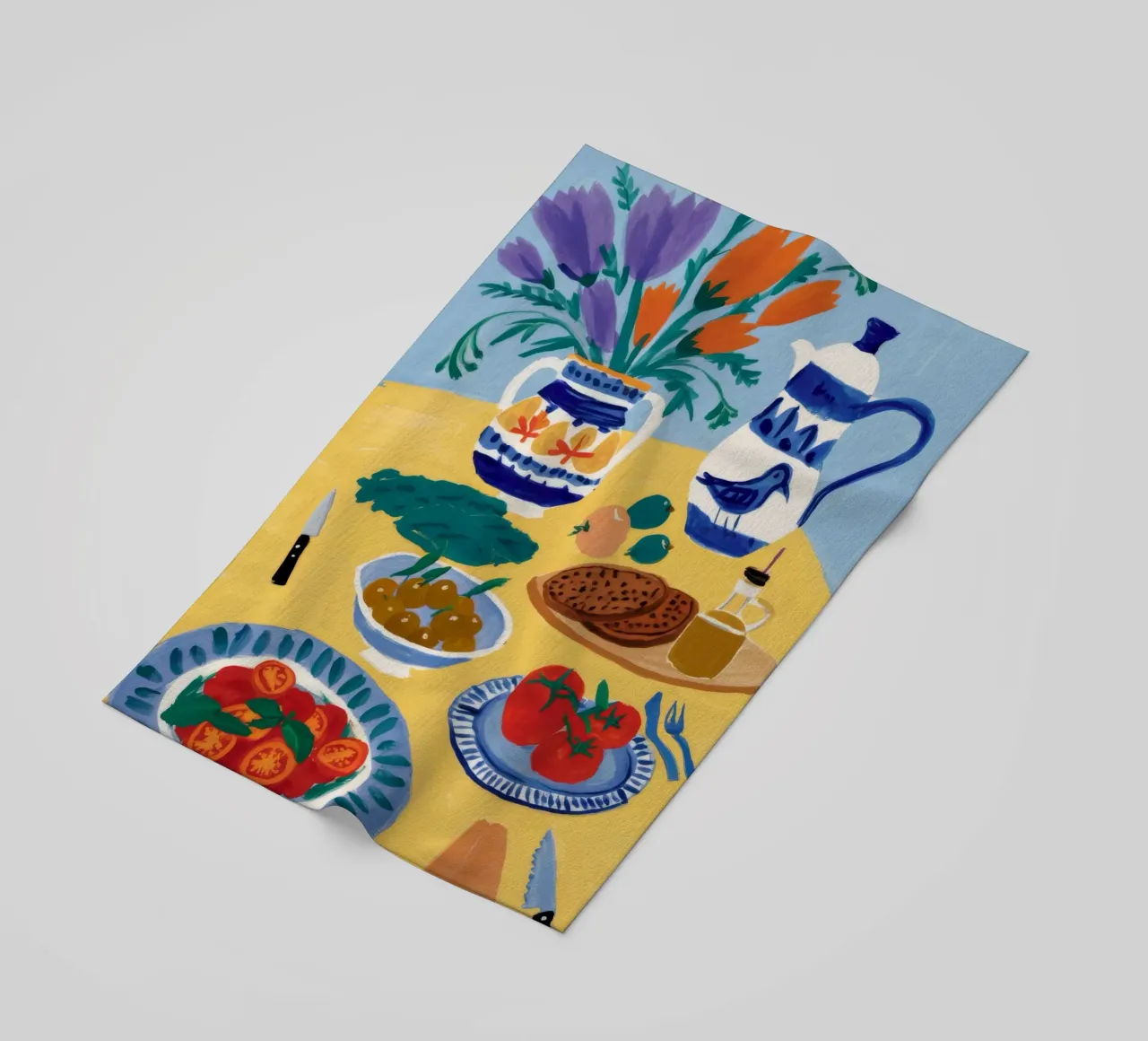 Colazione Bloom Table telo mare da Paez Harmony