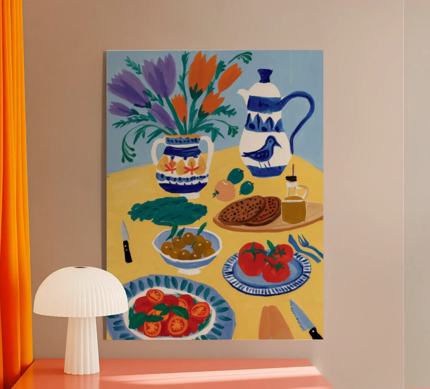 Breakfast Bloom Table plexiglas de Paez Harmony