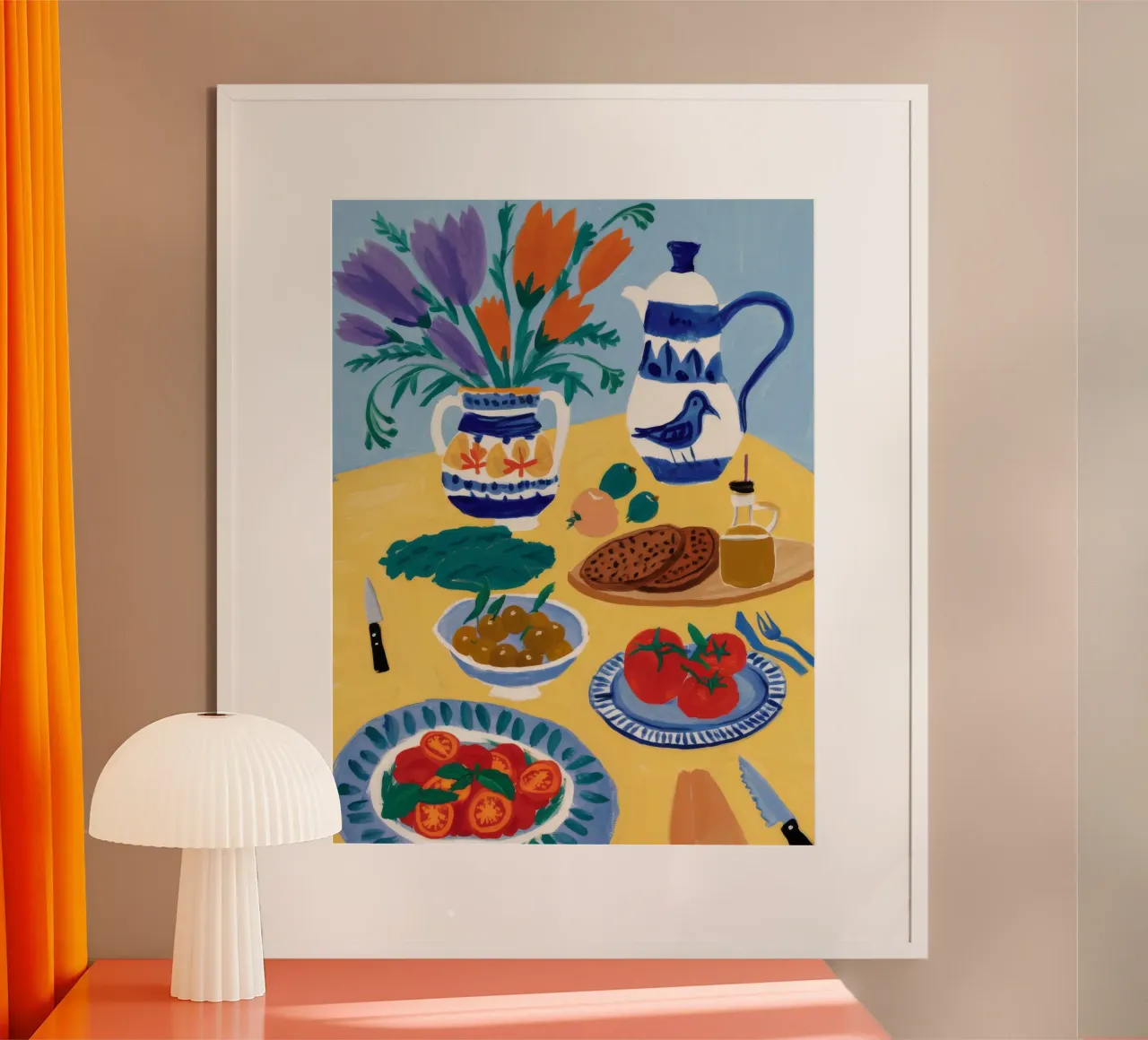 Breakfast Bloom Table poster by Paez Harmony