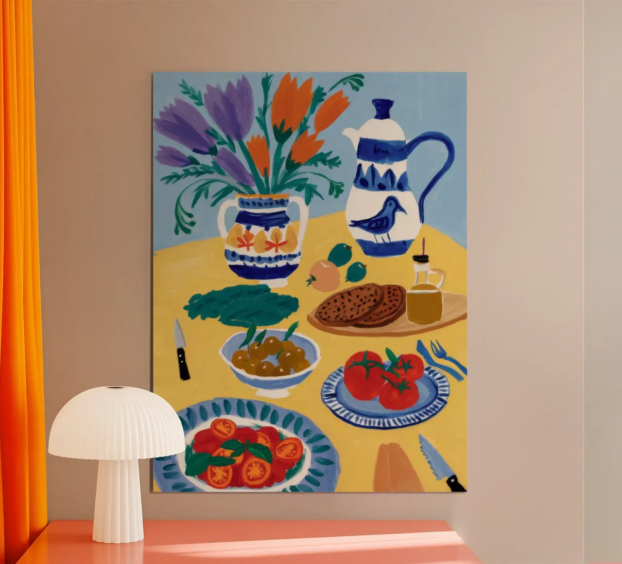 Breakfast Bloom Table poster by Paez Harmony