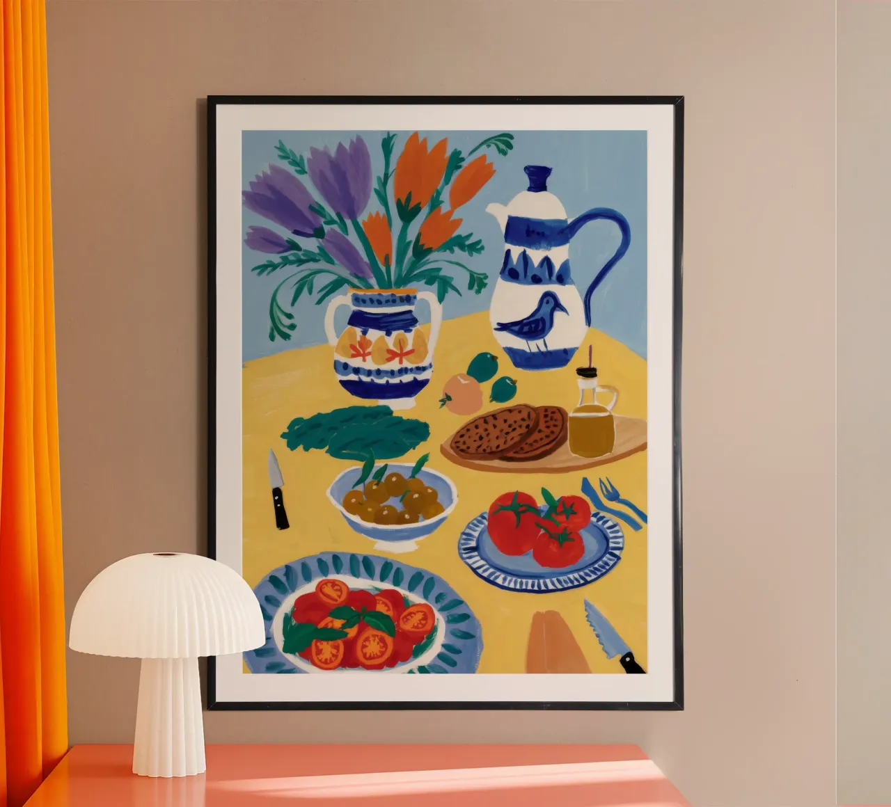 Breakfast Bloom Table poster by Paez Harmony