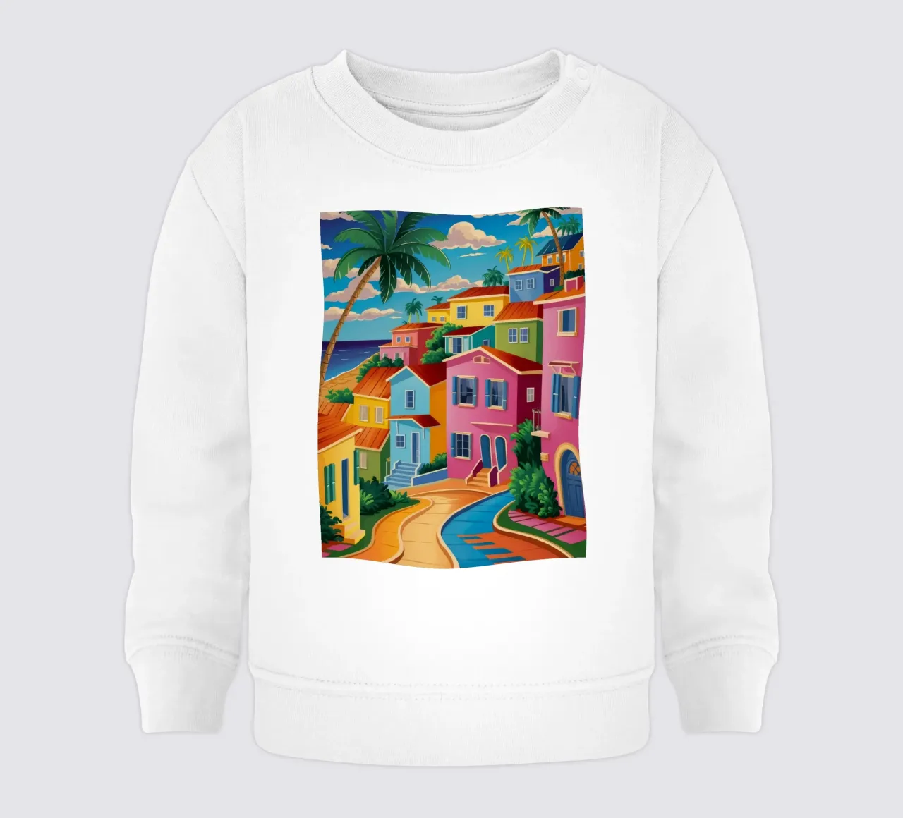 Strada tortuosa dei colori felpa neonato da Jasper Rune