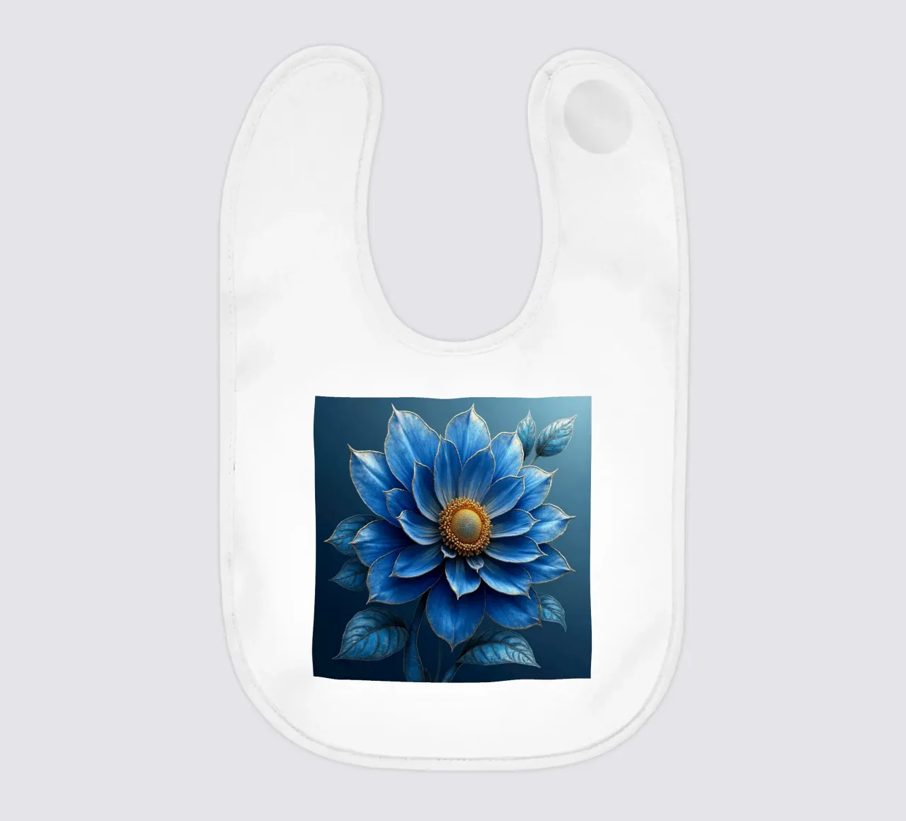 Accattivante sogno botanico blu notte e oro bavaglino da Artistic-shop