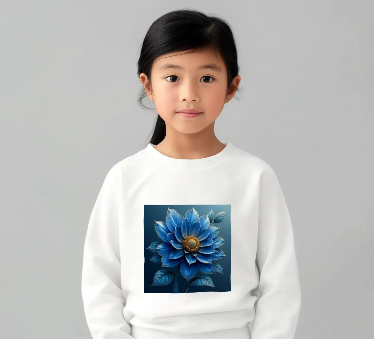 Accattivante sogno botanico blu notte e oro felpa bambino da Artistic-shop