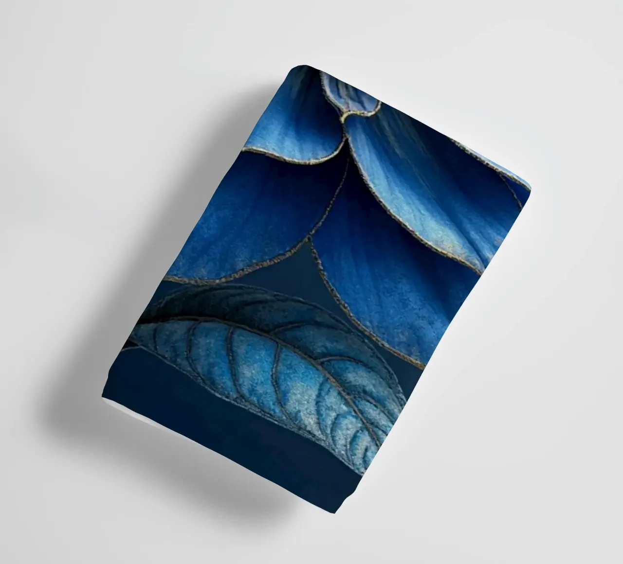 Accattivante sogno botanico blu notte e oro asciugamano da bagno da Artistic-shop