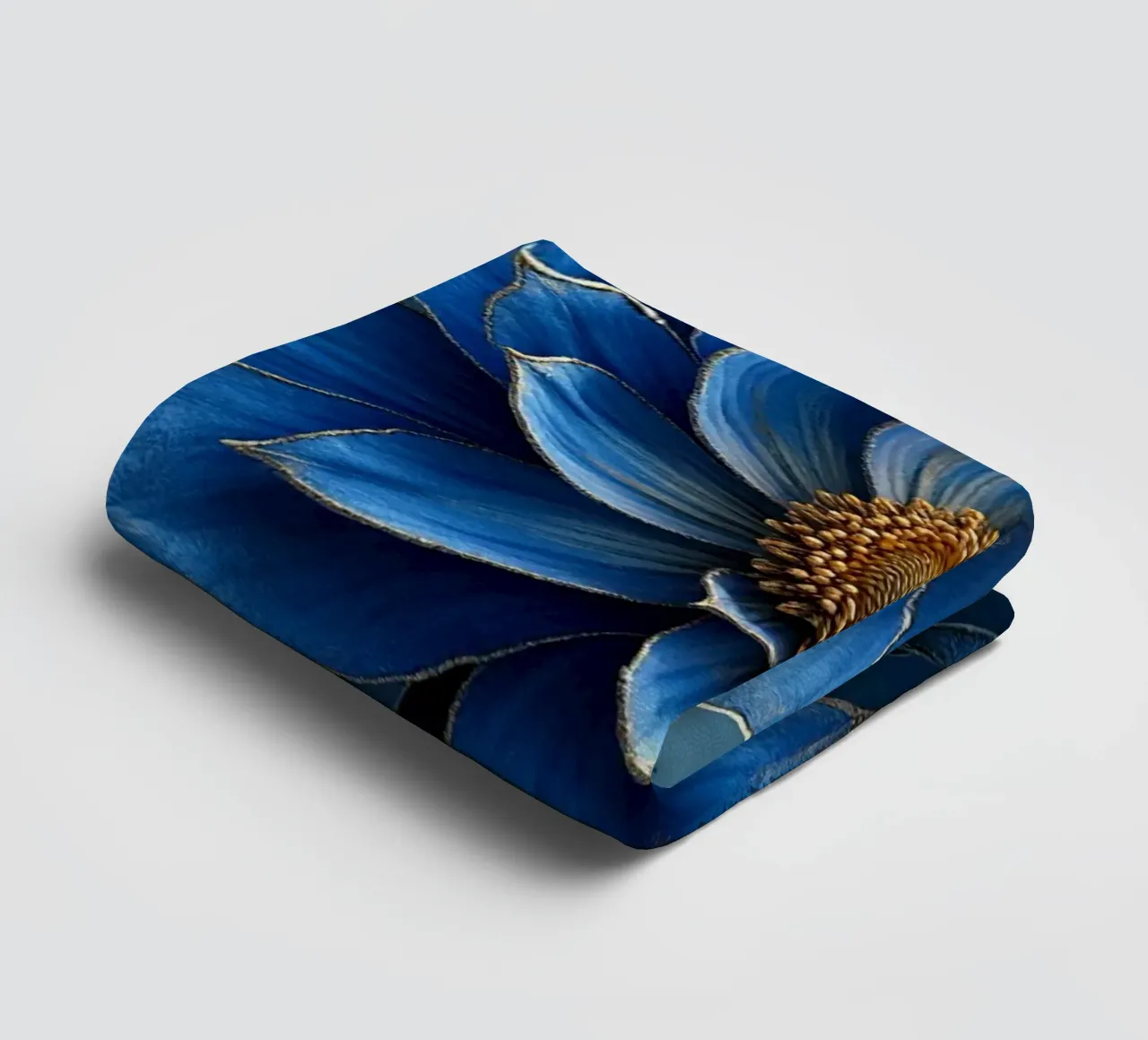 Accattivante sogno botanico blu notte e oro asciugamano da bagno da Artistic-shop