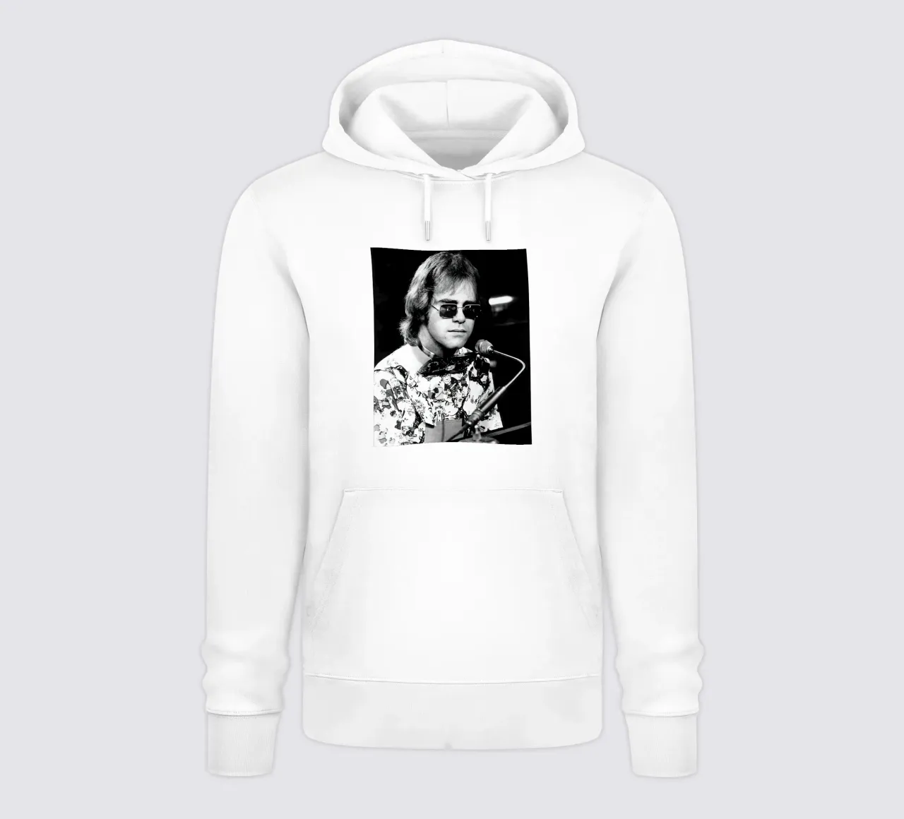 Black And White Concert Elton John hoodie by fardanjadex
