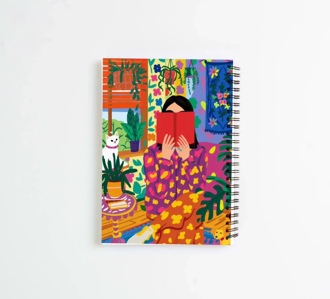Reading Book Comfort spiral notebook by Haven Mirage