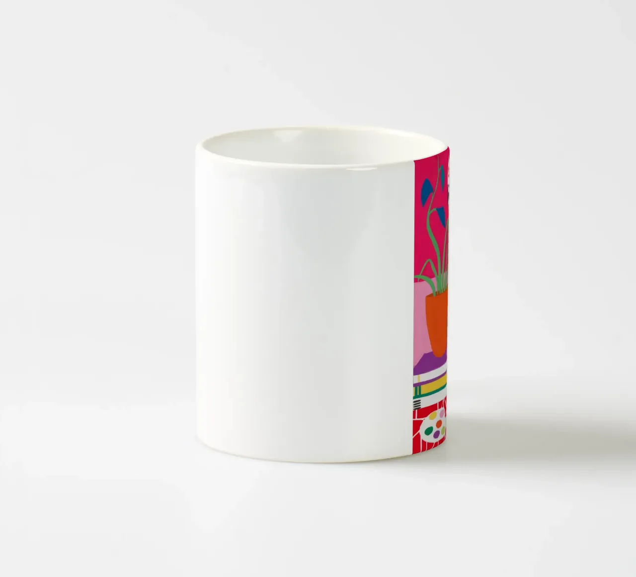 Masked Plant Sanctuary ceramic mug by Paez Harmony