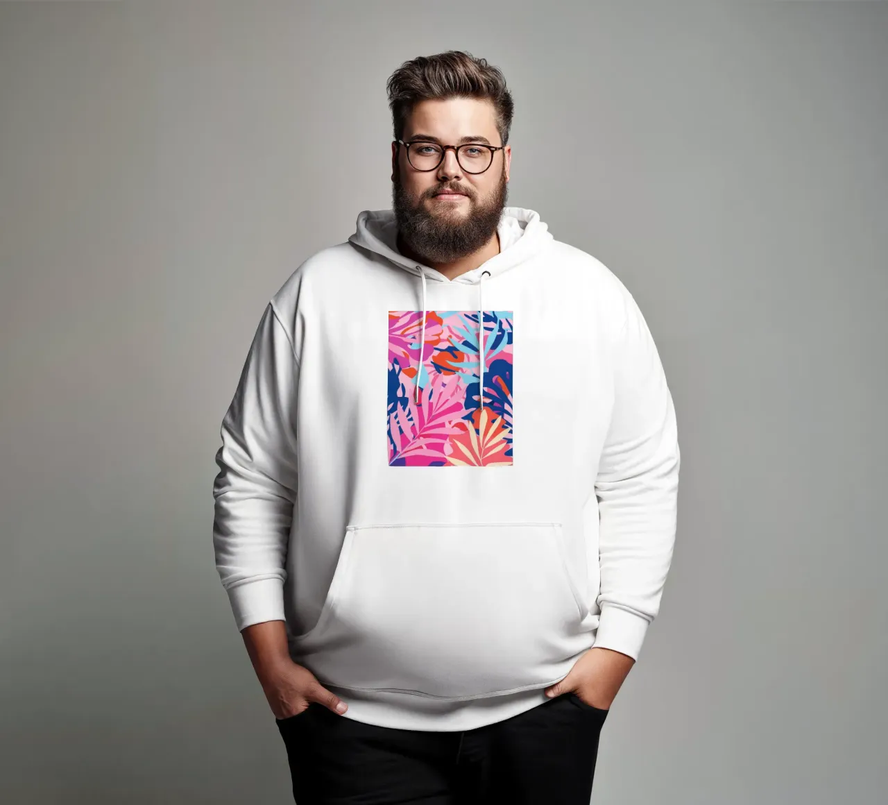 Esuberanza della giungla rosa felpa con cappuccio da Haven Mirage