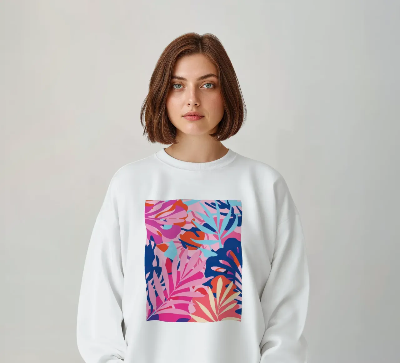 Exuberancia de la jungla rosa sudadera de Haven Mirage