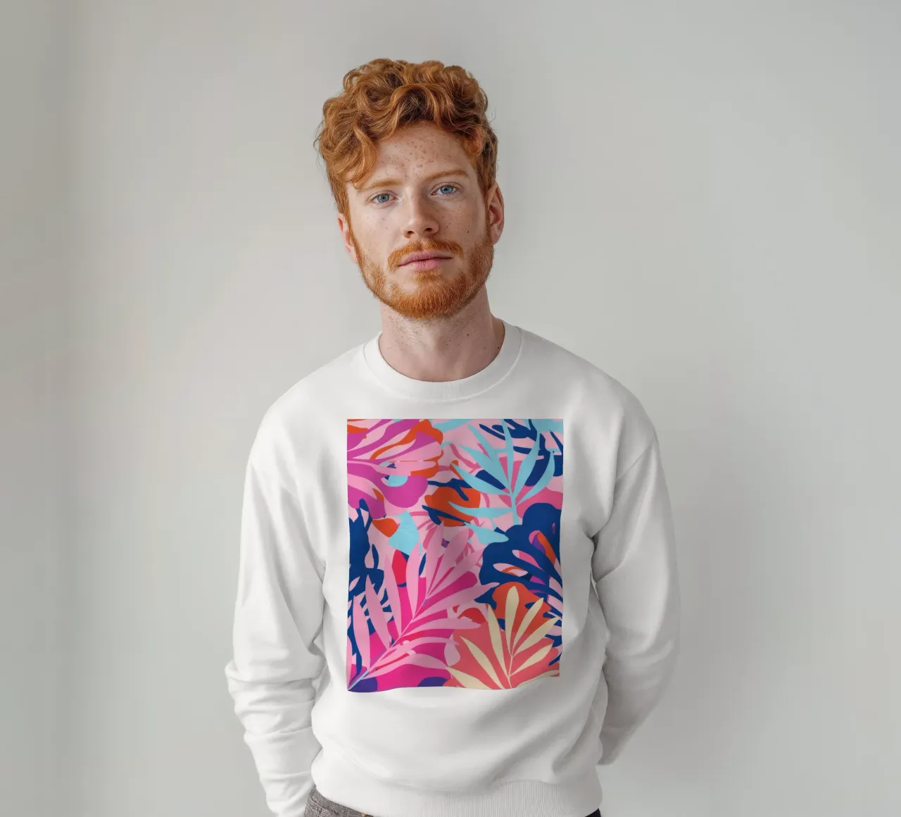 Exuberancia de la jungla rosa sudadera de Haven Mirage