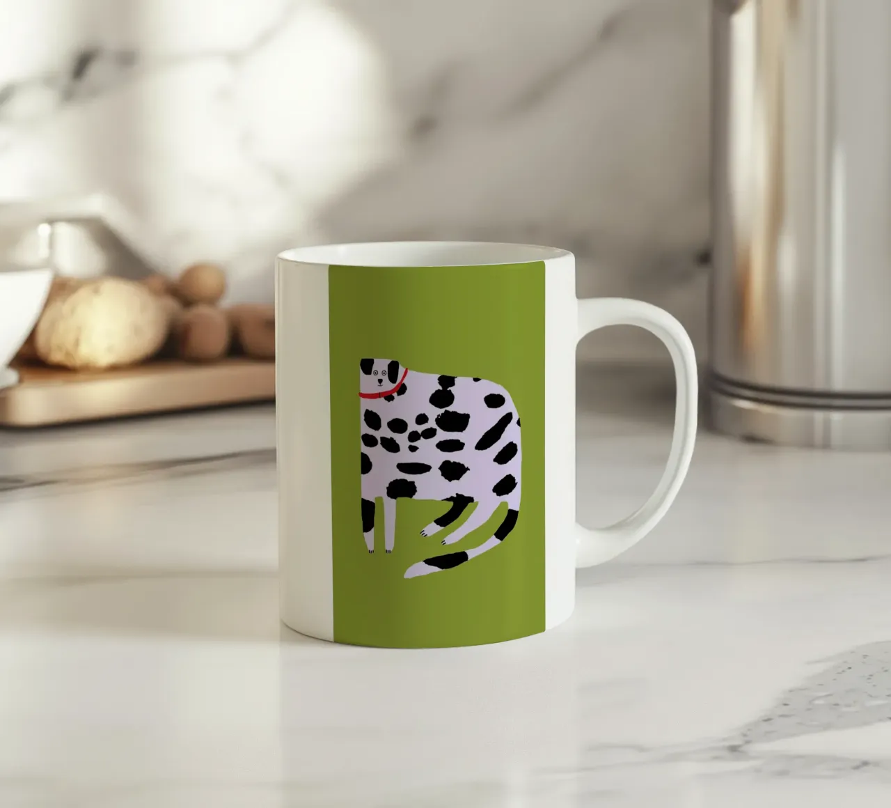 Dalmatian tazza in ceramica da Lora O'Callaghan