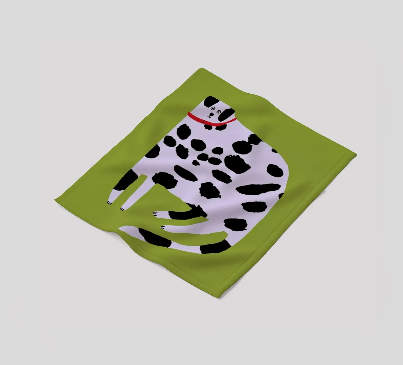 Dalmatian fleece blanket by Siora