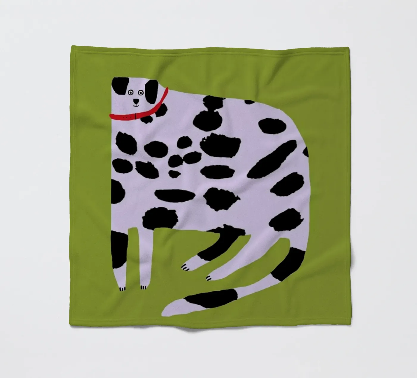 Dalmatian fleece blanket by Siora