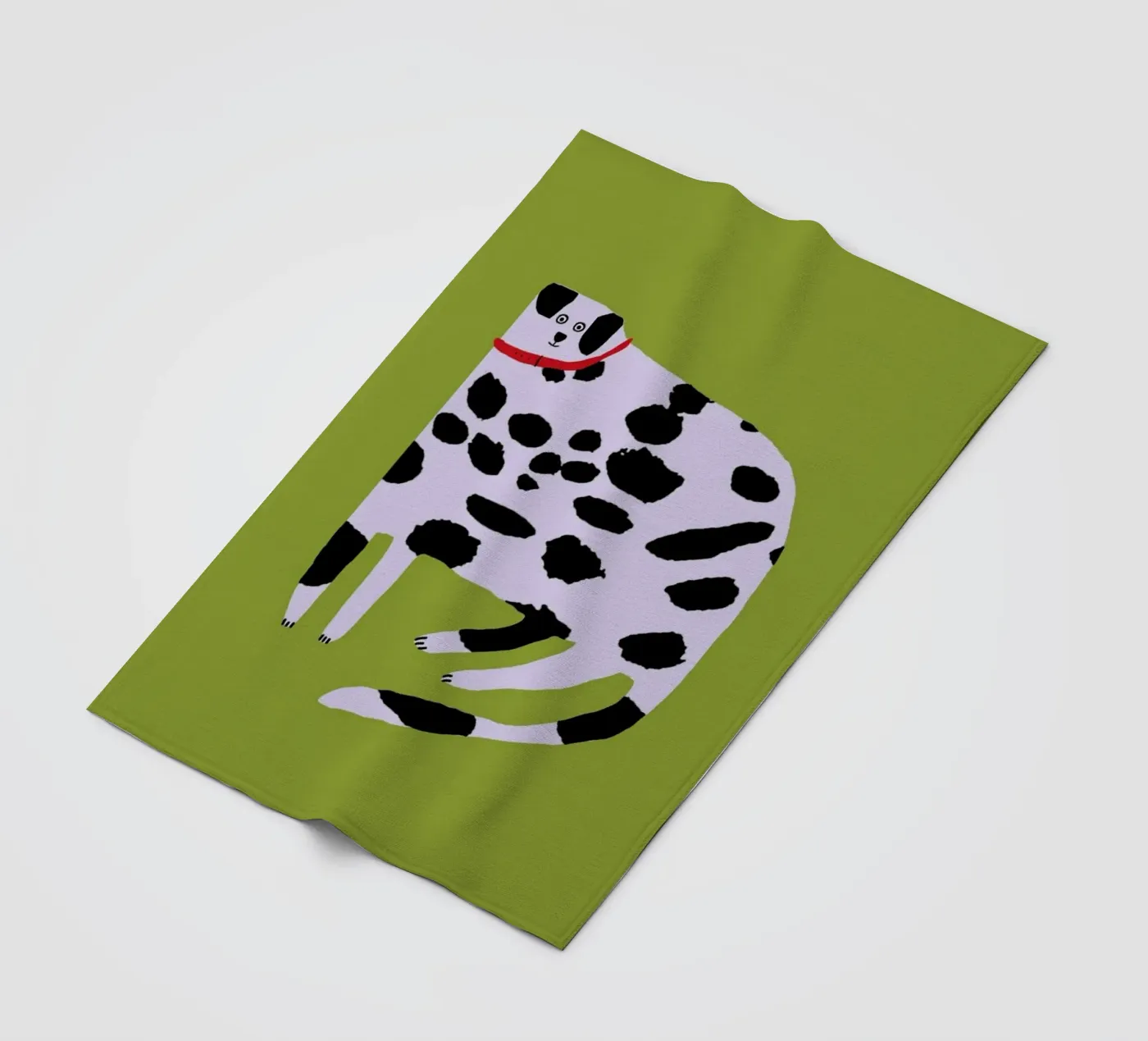 Dalmatian fleece blanket by Siora