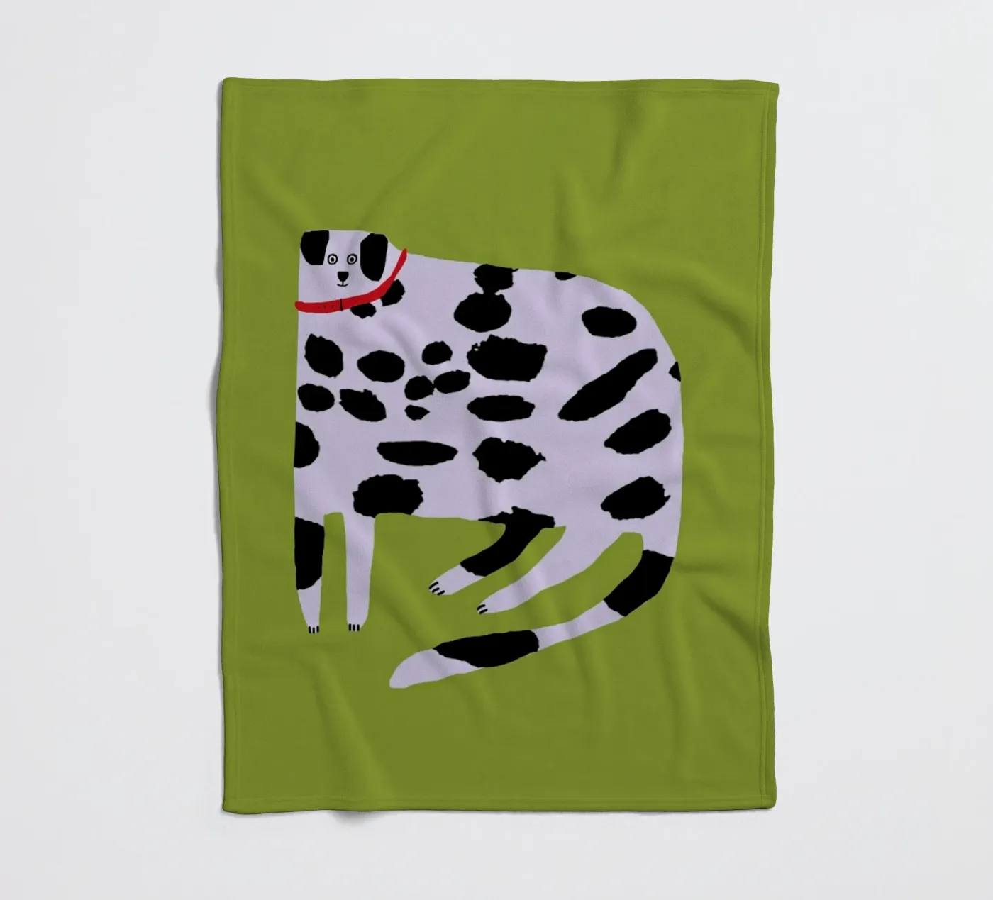 Dalmatian fleece blanket by Siora