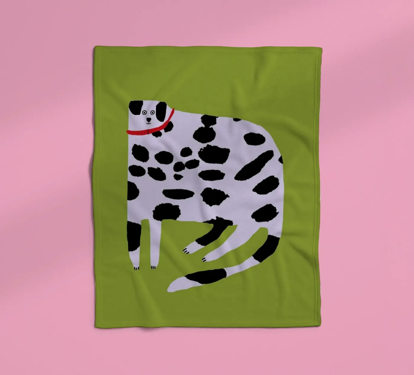 Dalmatian fleece blanket by Siora