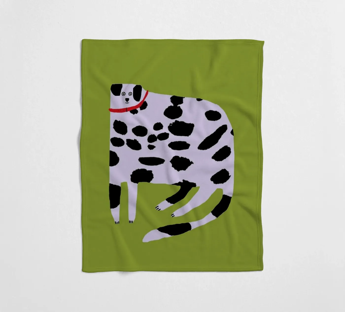 Dalmatian fleece blanket by Siora
