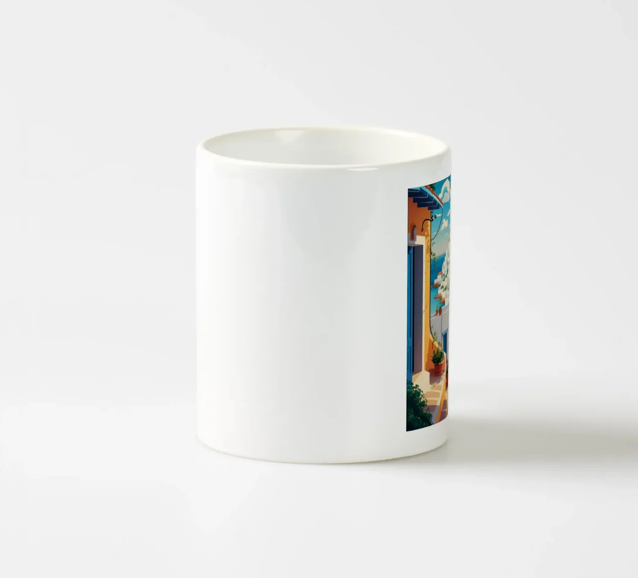 Santorini Summer Dream ceramic mug by Haven Mirage