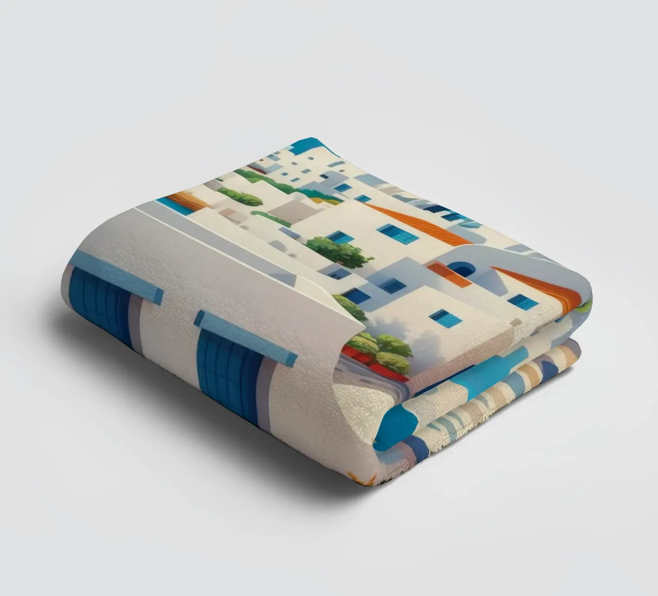Rêve d'été à Santorin serviette de bain de Haven Mirage