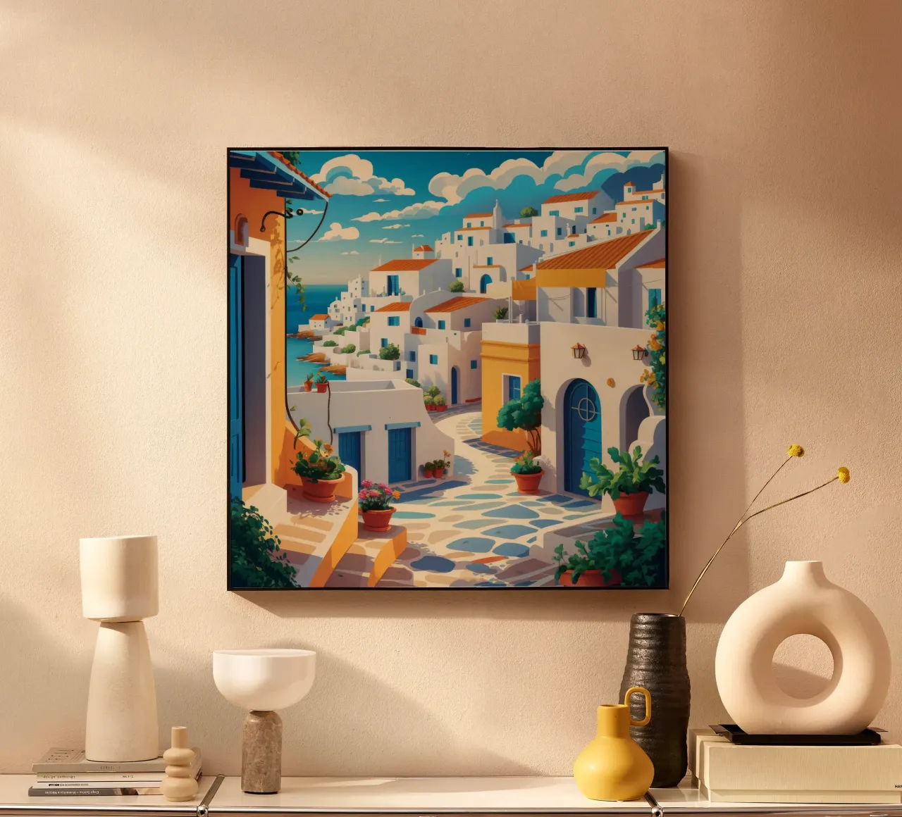 Sueño de verano en Santorini metacrilato de Haven Mirage