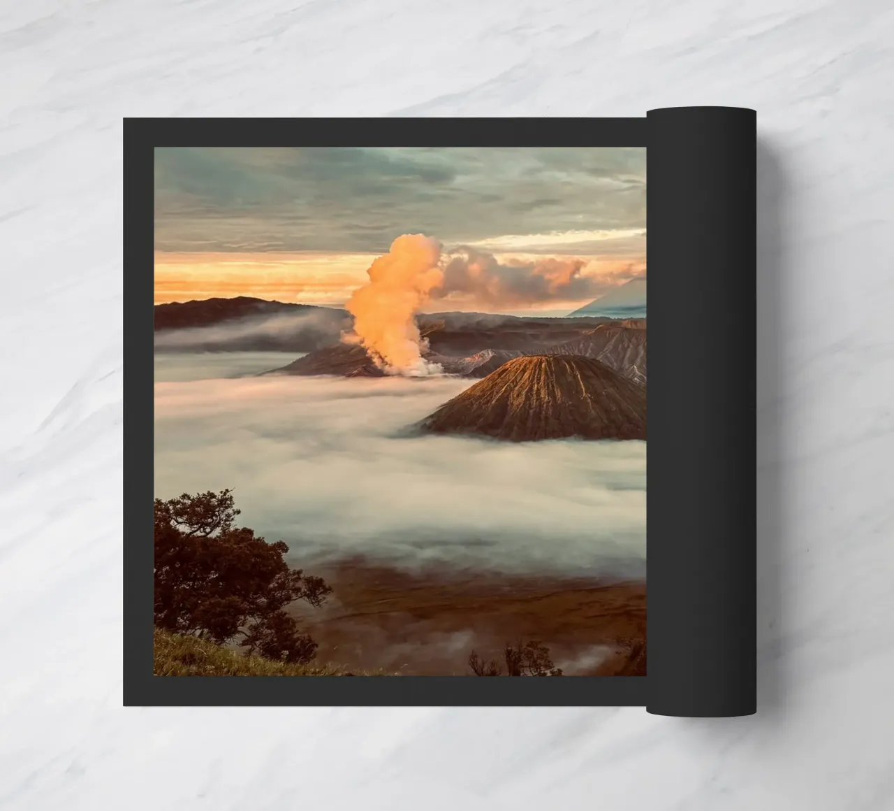 volcano mountains Fußmatte von Earthly Visions