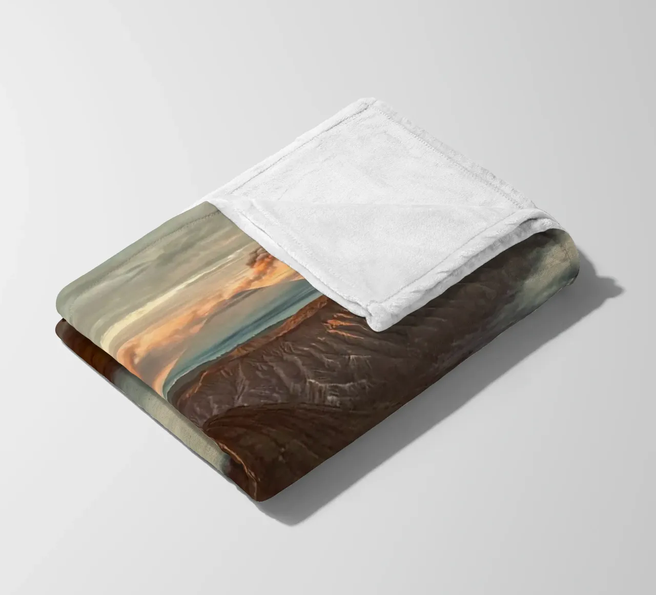 volcano mountains Fleecedecke von Earthly Visions