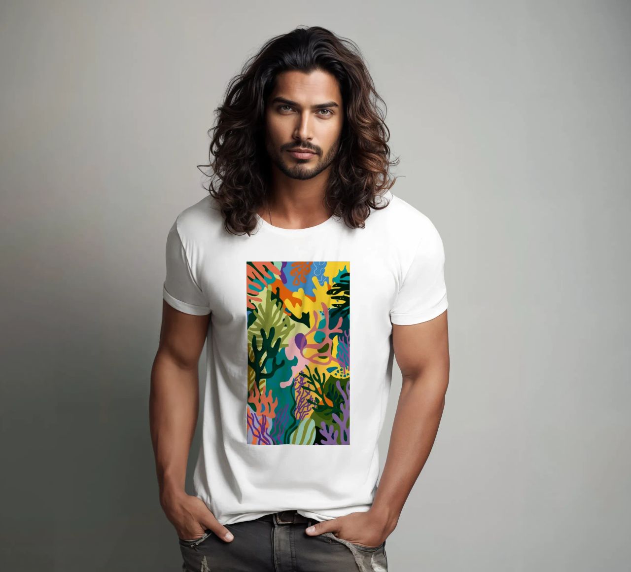 Fetta di giungla verticale t-shirt da Haven Mirage