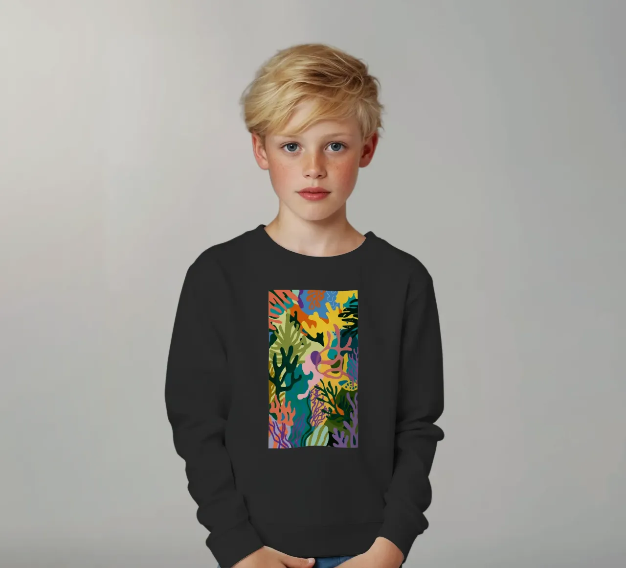 Fetta di giungla verticale felpa bambino da Haven Mirage