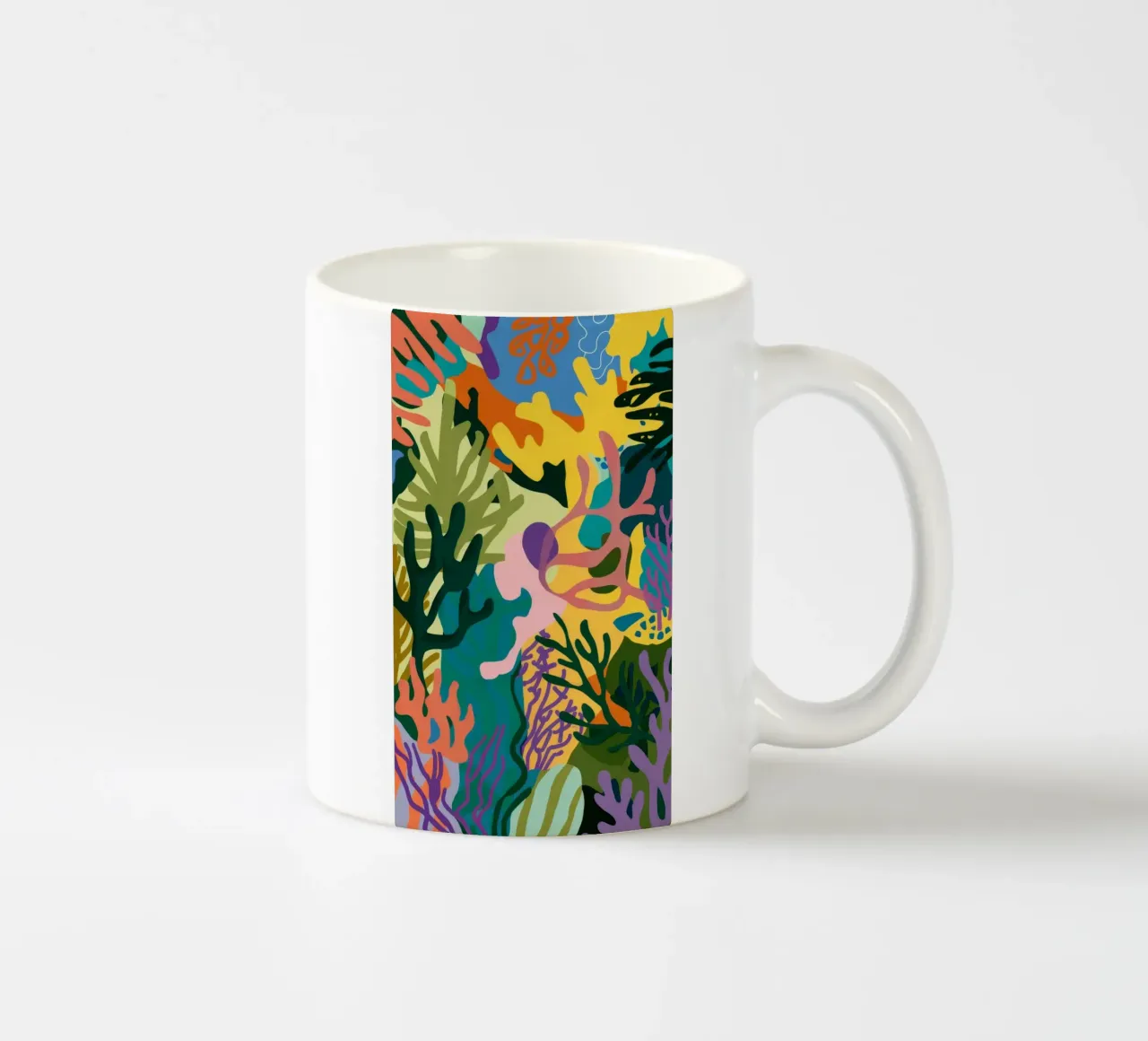 Vertikale Dschungel-Scheibe Keramik Tasse von Haven Mirage