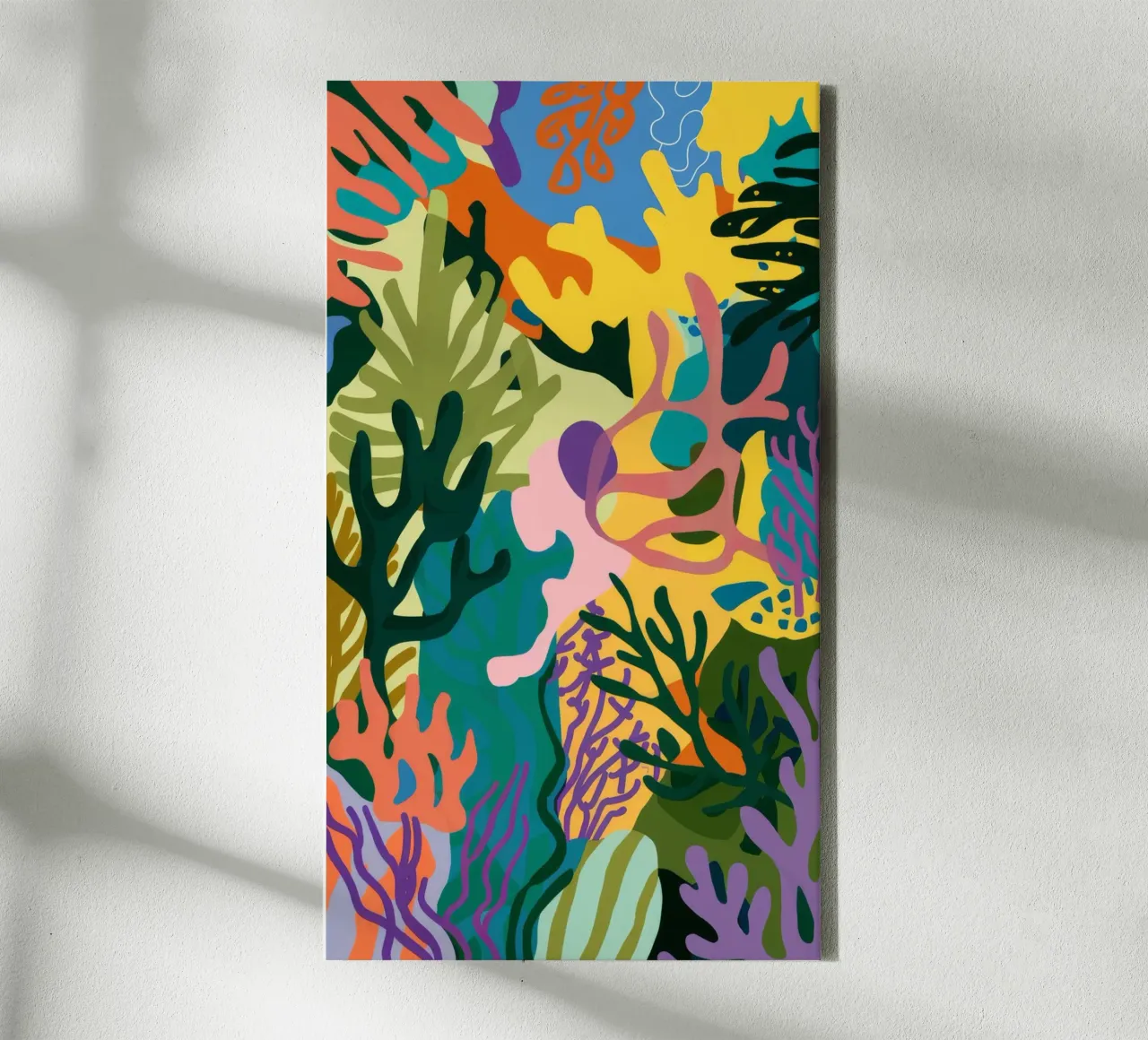 Fetta di giungla verticale tela con Cornice a cassetta da Haven Mirage