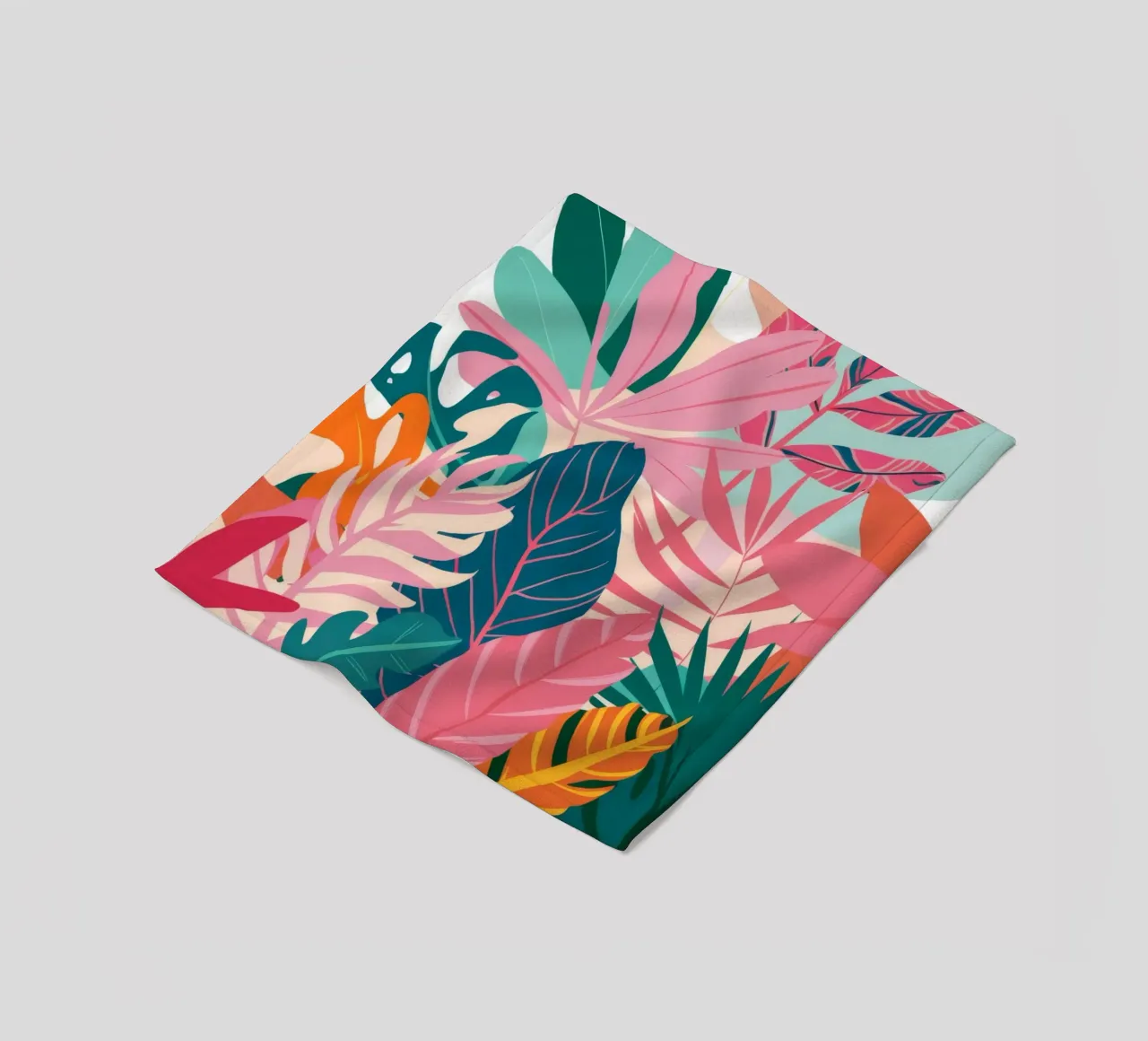 Paradiso rosa tropicale coperta in pile da Haven Mirage