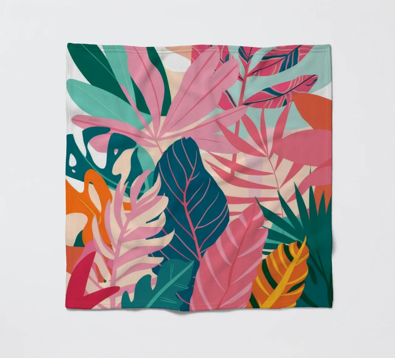 Paradiso rosa tropicale coperta in pile da Haven Mirage