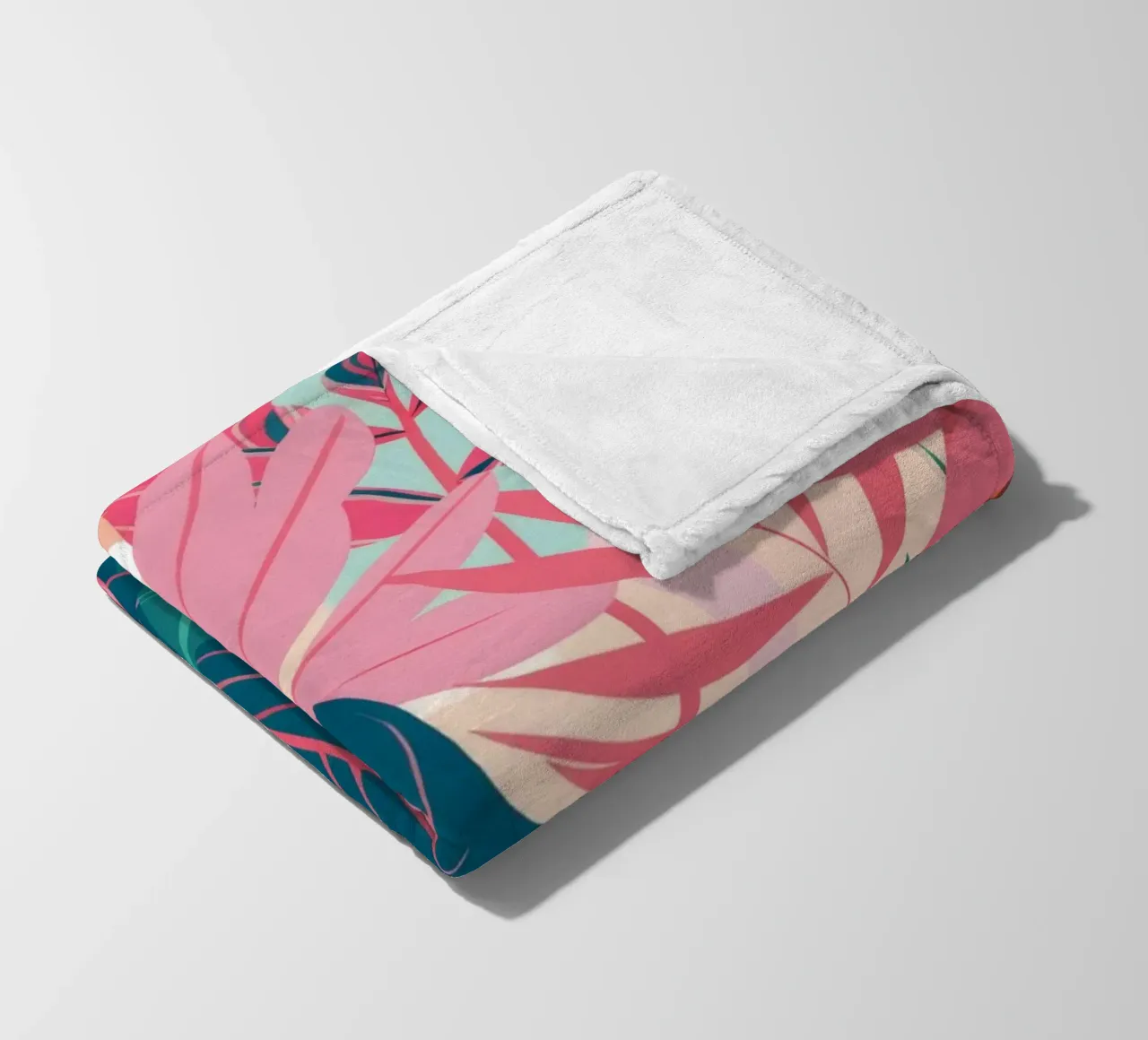 Paradiso rosa tropicale coperta in pile da Haven Mirage